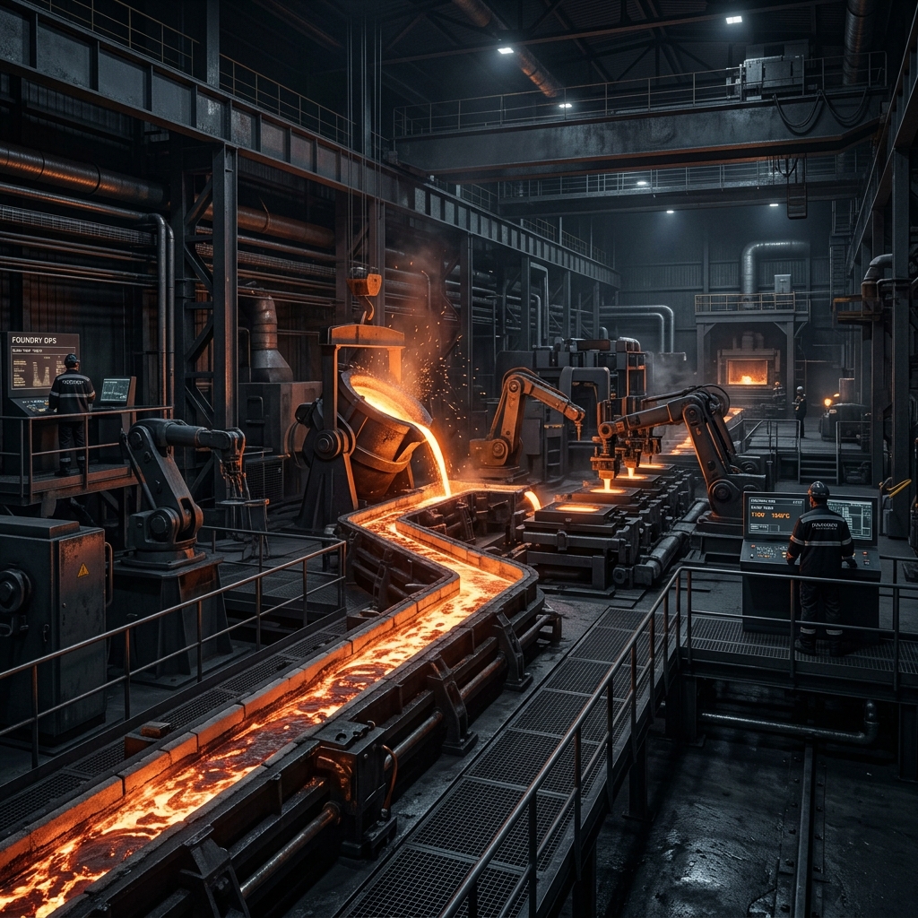Foundry Furnace Casting Process